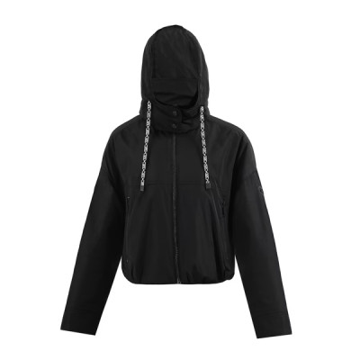 Women Black Filled Cropped Jacket