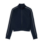 Women Blue Paris Interlock Track Jacket