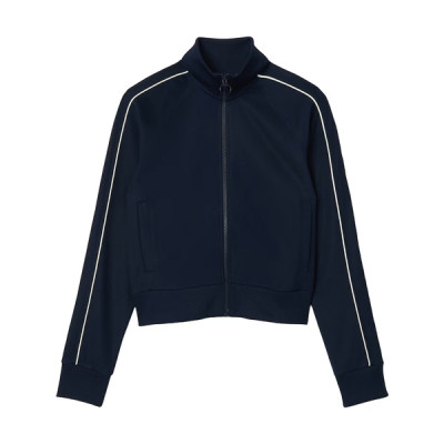 Women Blue Paris Interlock Track Jacket