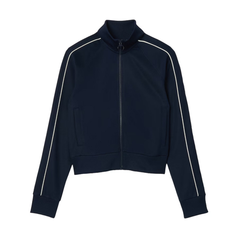 Women Blue Paris Interlock Track Jacket