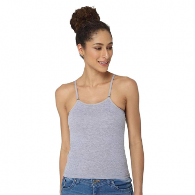 Cotton Slip for Women - Adjustable Spaghetti Straps, Detachable Thin Straps, Everyday Wear Slip Camisole for Women