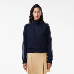 Women Blue Paris Interlock Track Jacket
