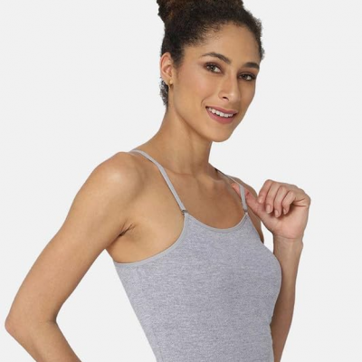 Cotton Slip for Women - Adjustable Spaghetti Straps, Detachable Thin Straps, Everyday Wear Slip Camisole for Women