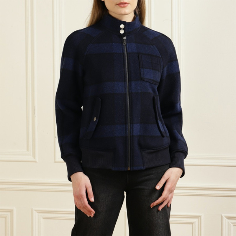 Women Blue Casual Jacket