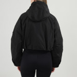 Women Black Filled Cropped Jacket